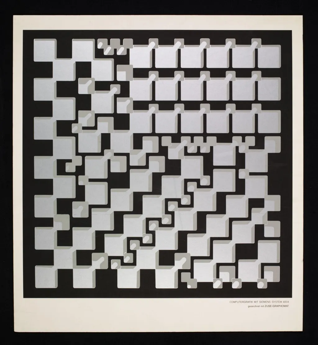 Sculpture 1 (Plastik 1), by Georg Nees, 1966