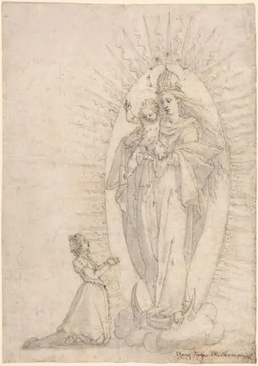 Madonna and Child Appearing to a Supplicant, by Georg Neher
