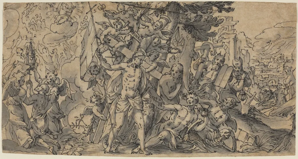 The Way of Salvation, by Georg Pecham, ink, 1595