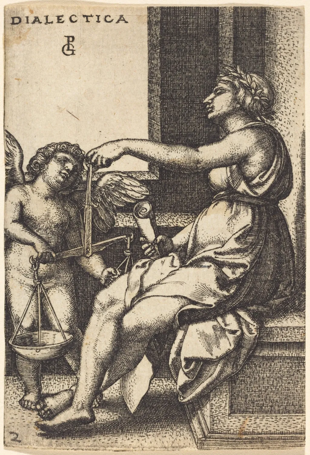 Dialectic, by Georg Pencz, ink, 1525