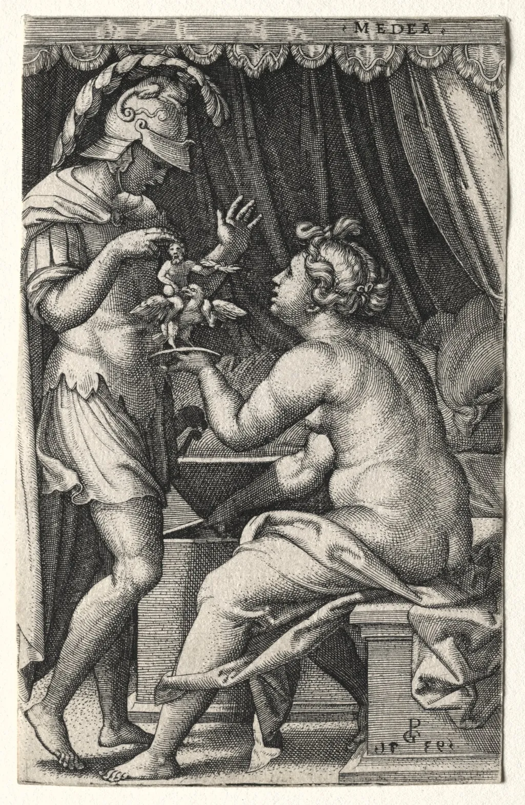 Medea and Jason, by Georg Pencz, 1539