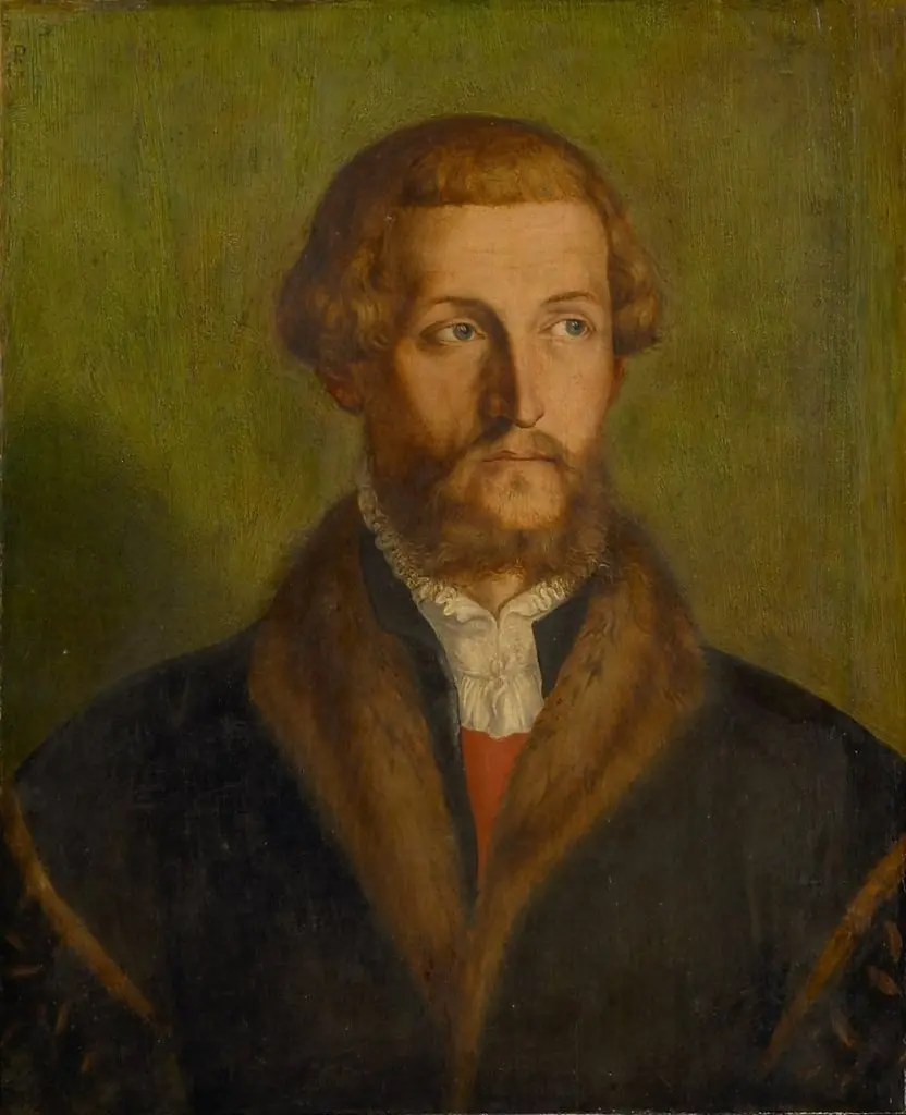 Portrait of a bearded man, by Georg Pencz