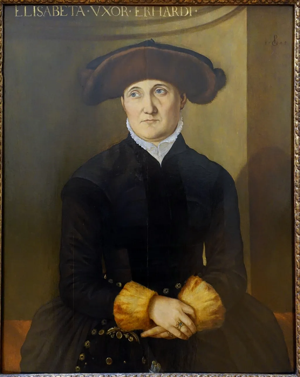 Portrait of Elisabeth Schwetzer, by Georg Pencz, paint, 1545