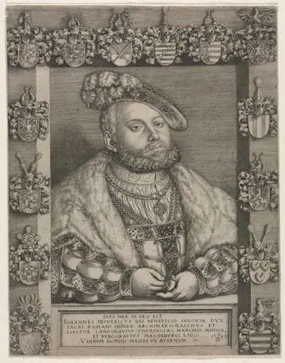 Portrait of John Frederick I, "The Magnanimous," Elector of Saxony, by Georg Pencz