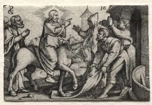 The Life of Jesus Christ: Christ Entering Jerusalem, by Georg Pencz