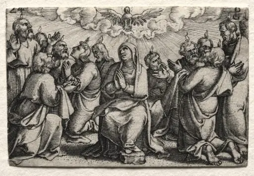 The Life of Jesus Christ: The Descent of the Holy Ghost, by Georg Pencz