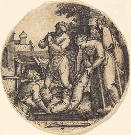 To Bury the Dead, by Georg Pencz