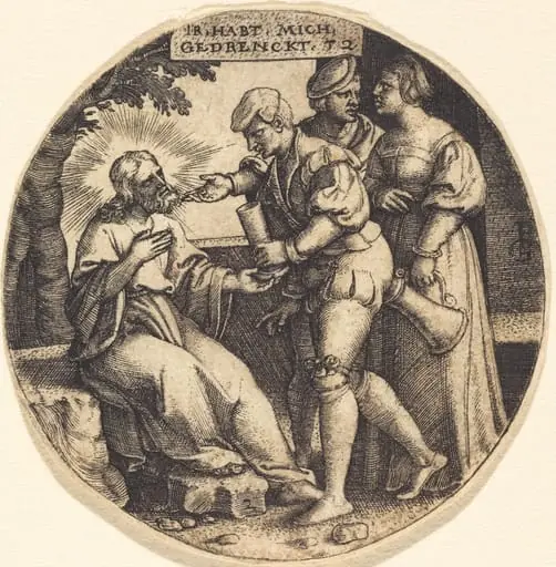 To Give Drink to the Thirsty, by Georg Pencz