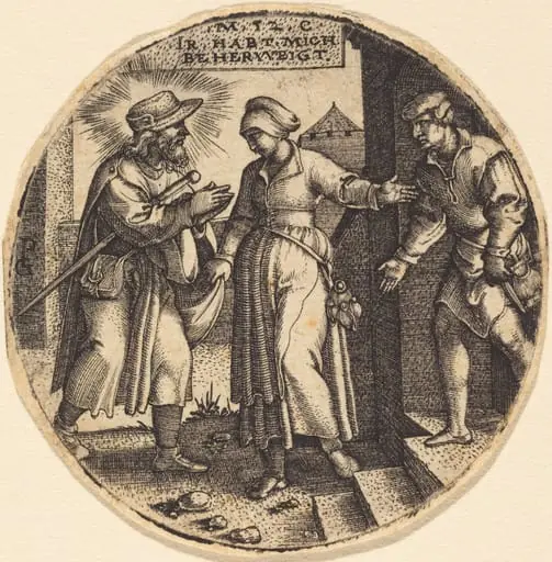 To House the Pilgrims, by Georg Pencz