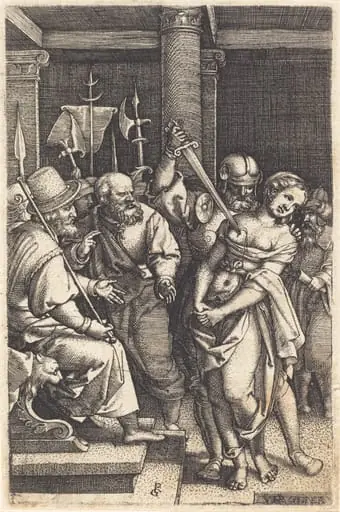 Virginius Killing His Daughter, by Georg Pencz