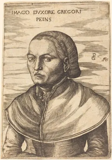 Wife of Georg Pencz, by Georg Pencz