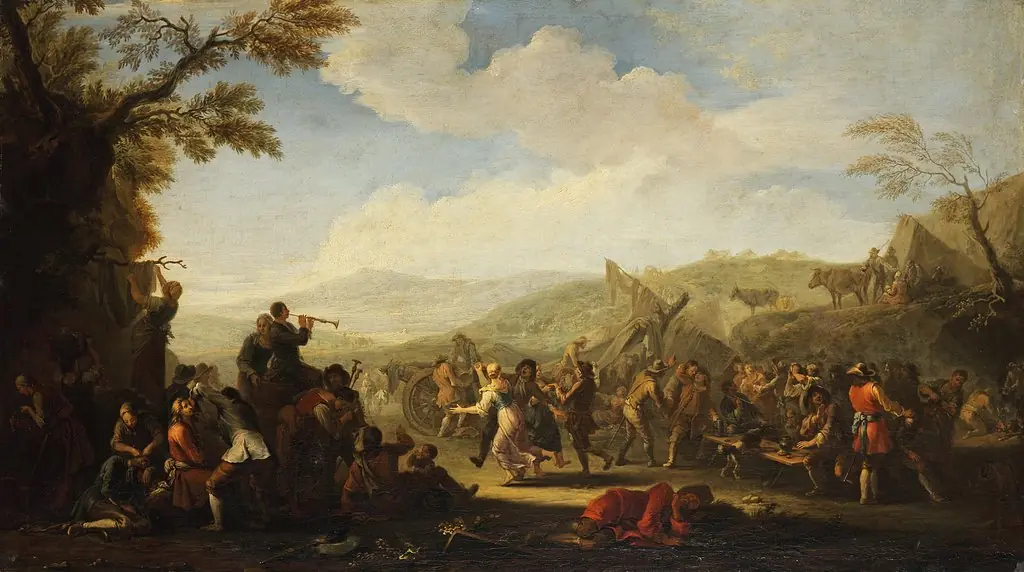 Amusement in the Field Camp, by Georg Philipp Rugendas the Elder