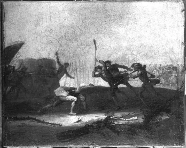 Gefecht an einer Schanze, by Georg Philipp Rugendas the Elder, unspecified, 1712