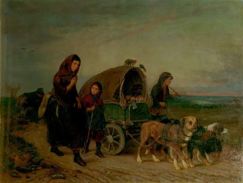Travelling Dog Cart, by Georg Schwer