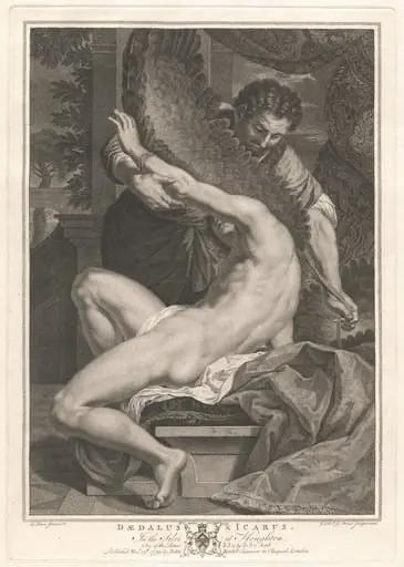 Daedalus and Icarus, by Georg Siegmund Facius
