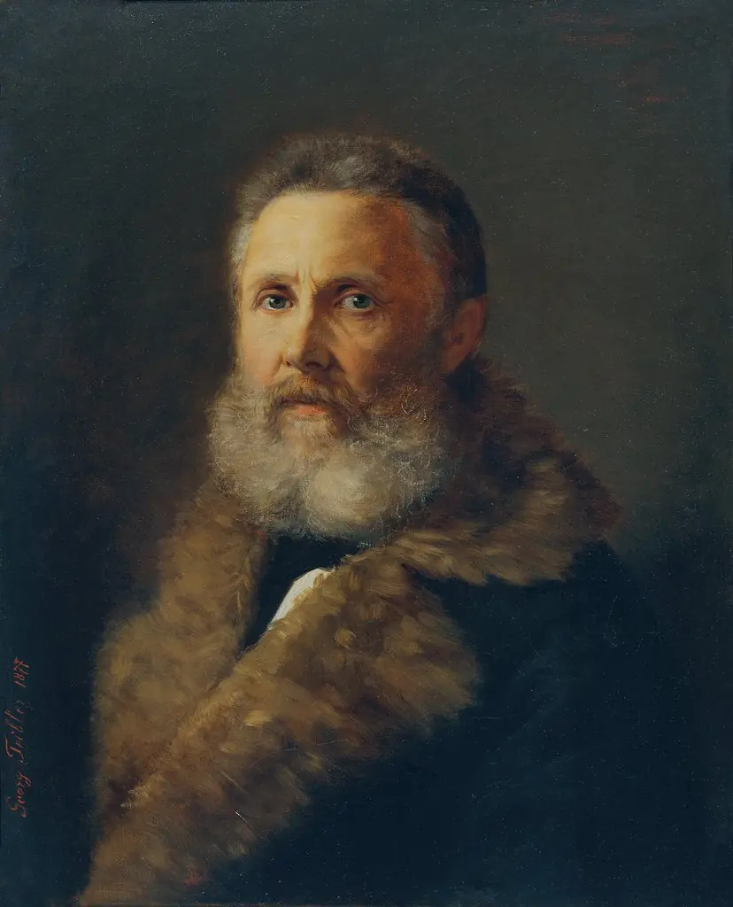 Der Maler Carl Teibler, der Vater des Künstlers, by Georg Teibler