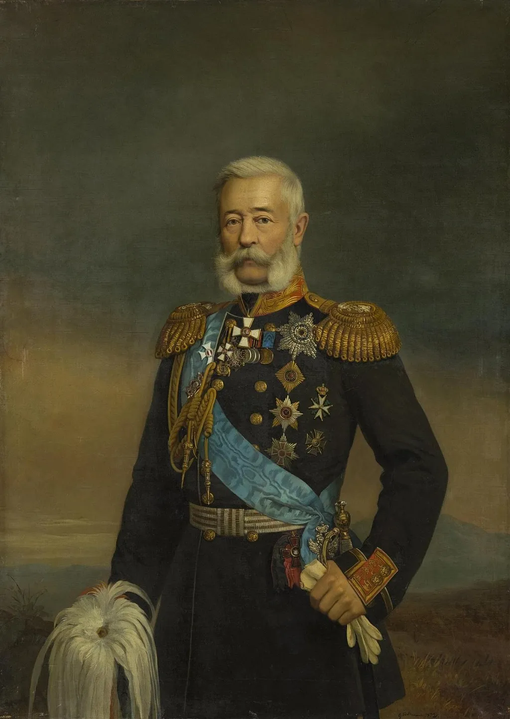 Portrait of Adjutant-General Alexander Liders, by Georg von Bothmann, oil, 1872
