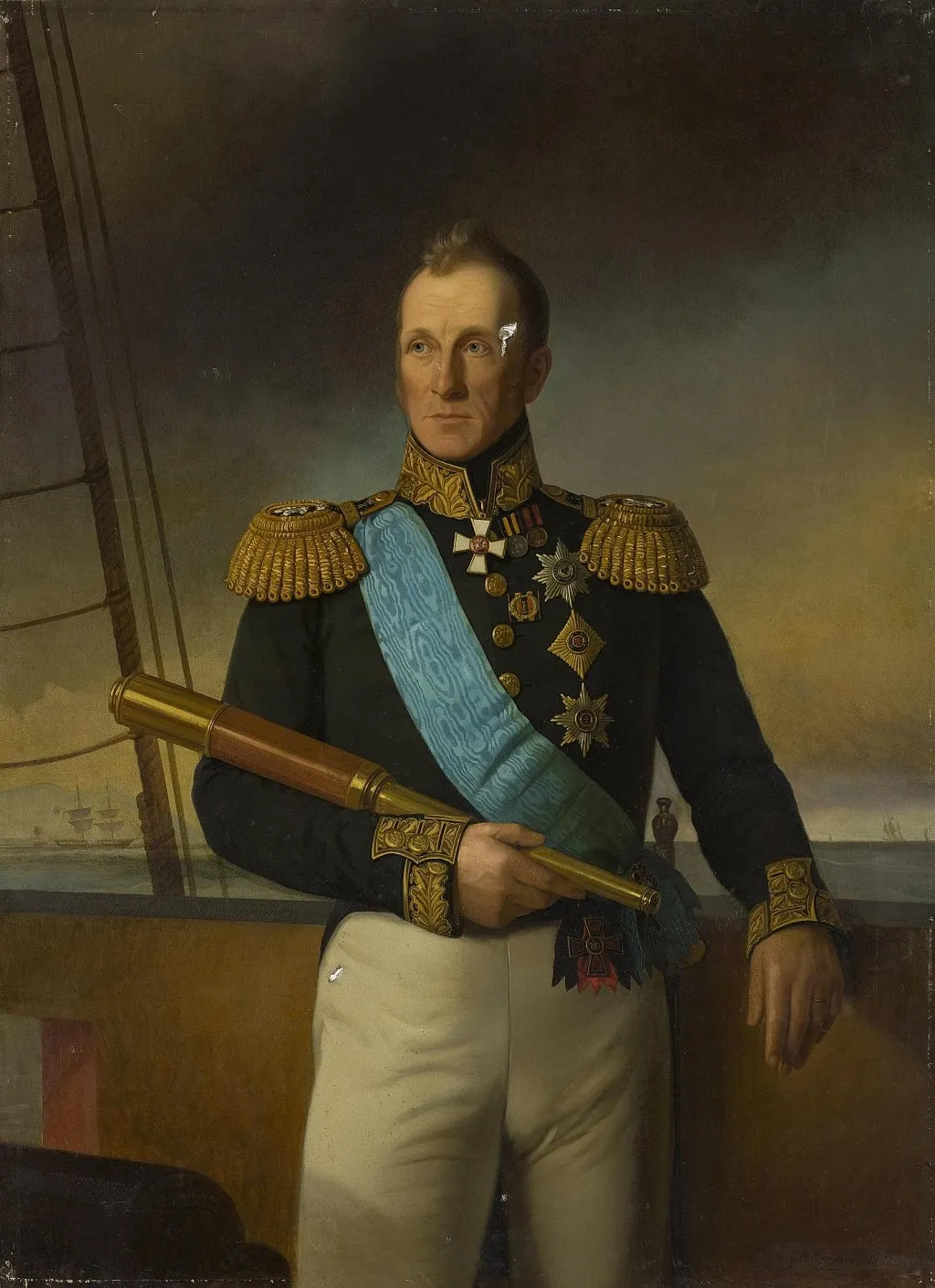Portrait of Admiral Alexei Greig, by Georg von Bothmann, oil, 1889