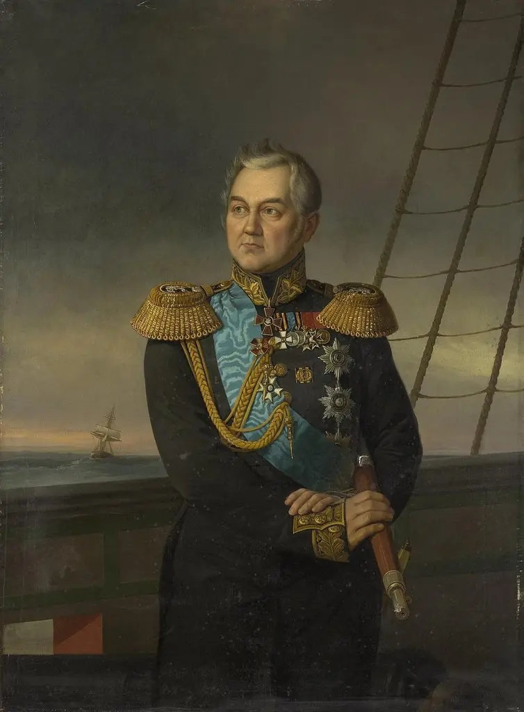 Portrait of Admiral Mikhail Lazarev, by Georg von Bothmann