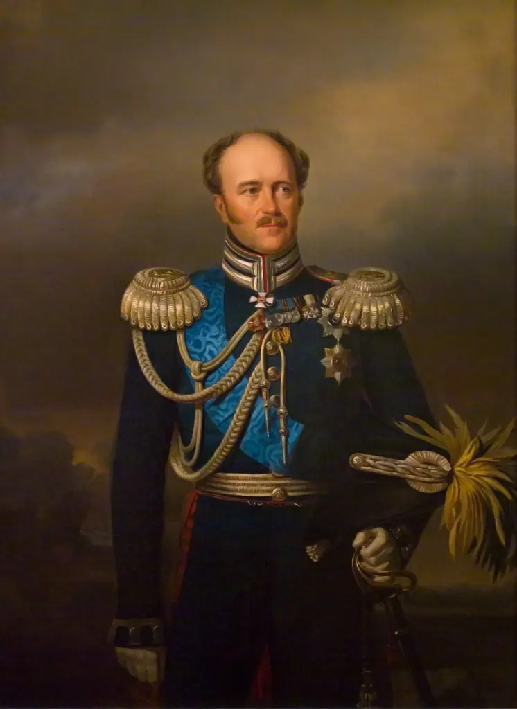 "Portrait of Count Alexander Benkendorff" (copy), by Georg von Bothmann