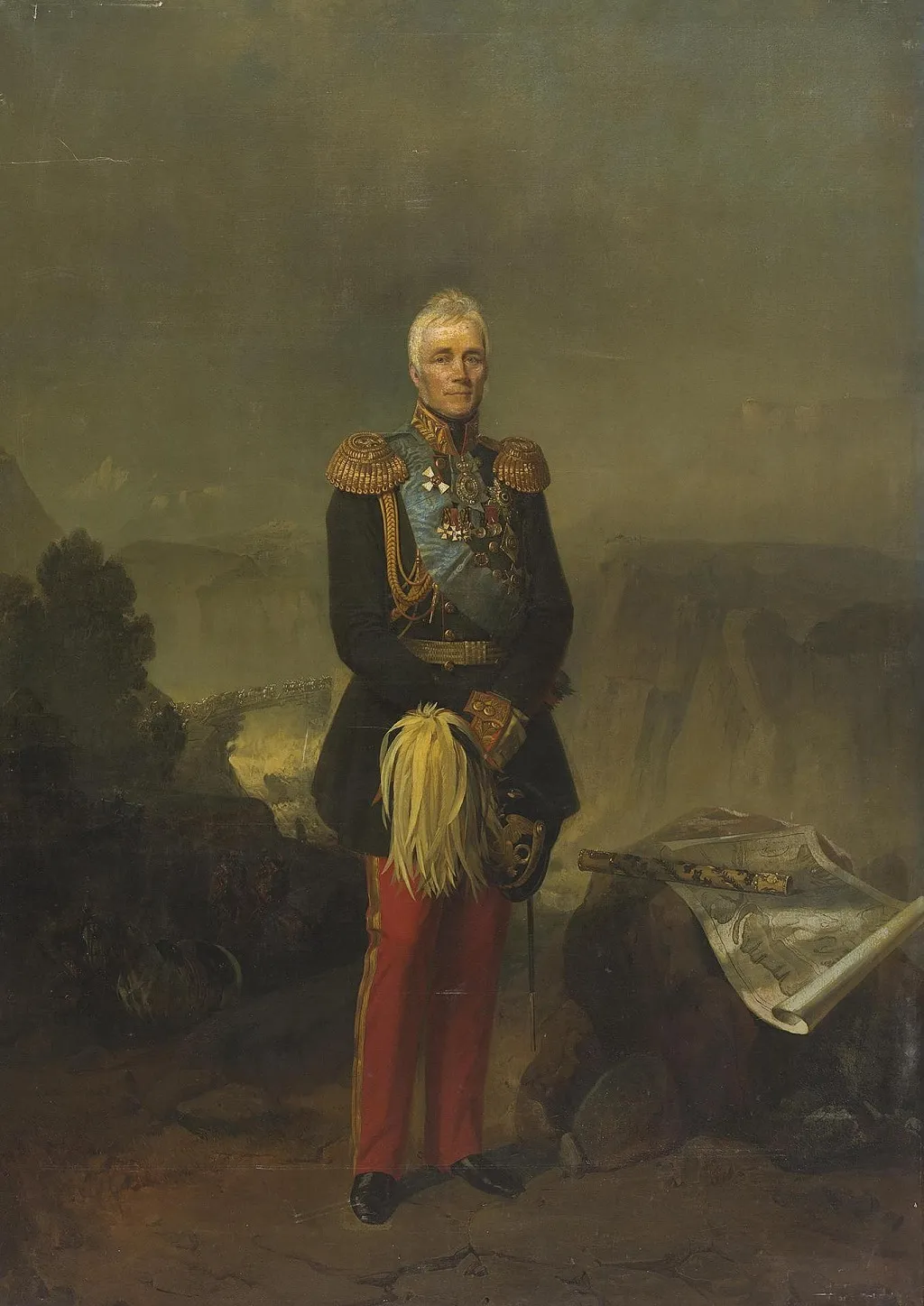 Portrait of Count M.S. Vorontsov, by Georg von Bothmann, oil, 1869