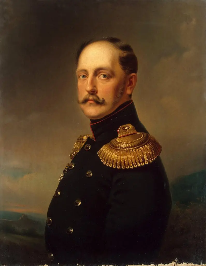 "Portrait of Emperor Nicholas I" Type of Kruger, by Georg von Bothmann