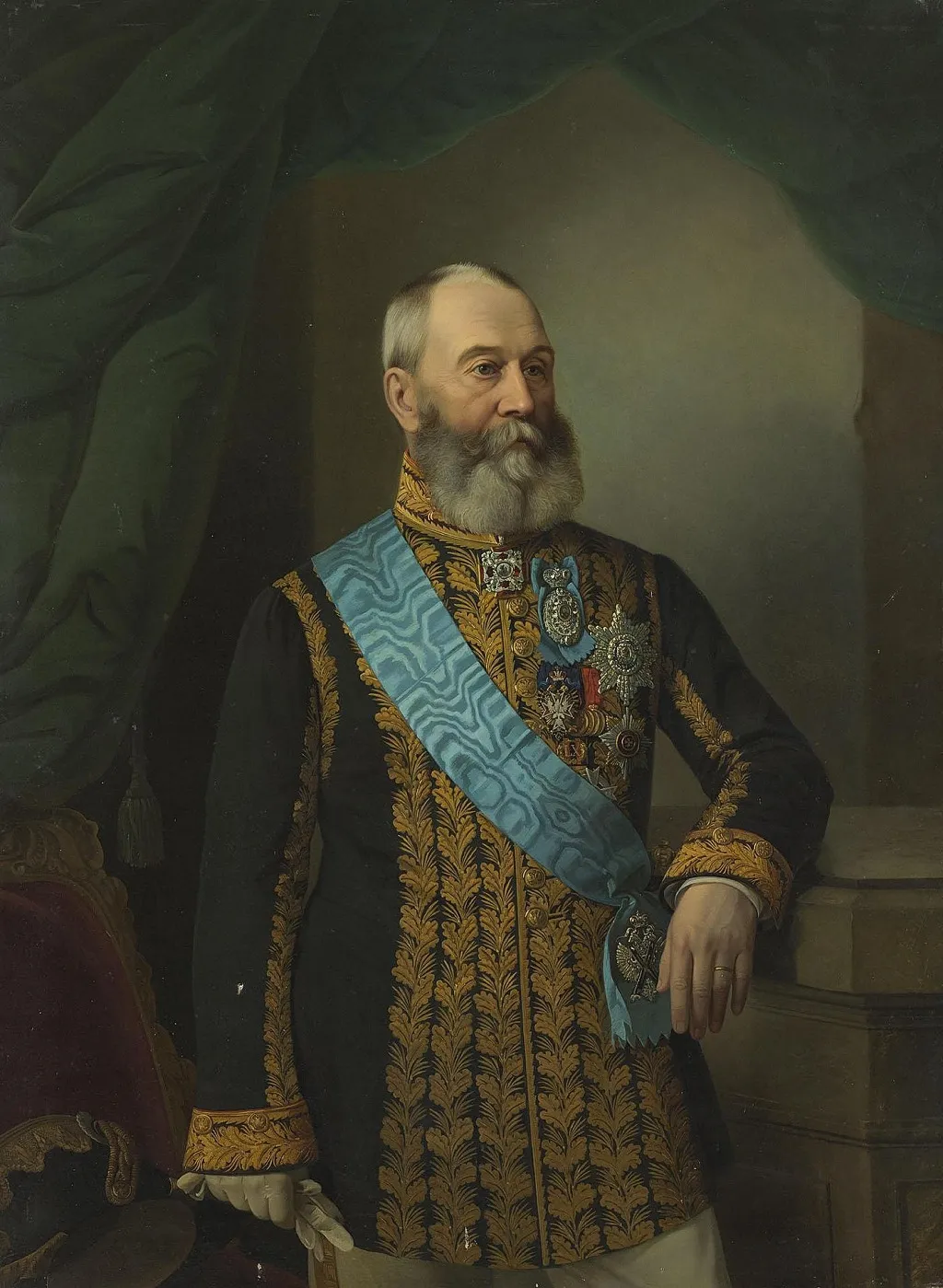 Portrait of P.P. Gagarin, by Georg von Bothmann, oil, 1873