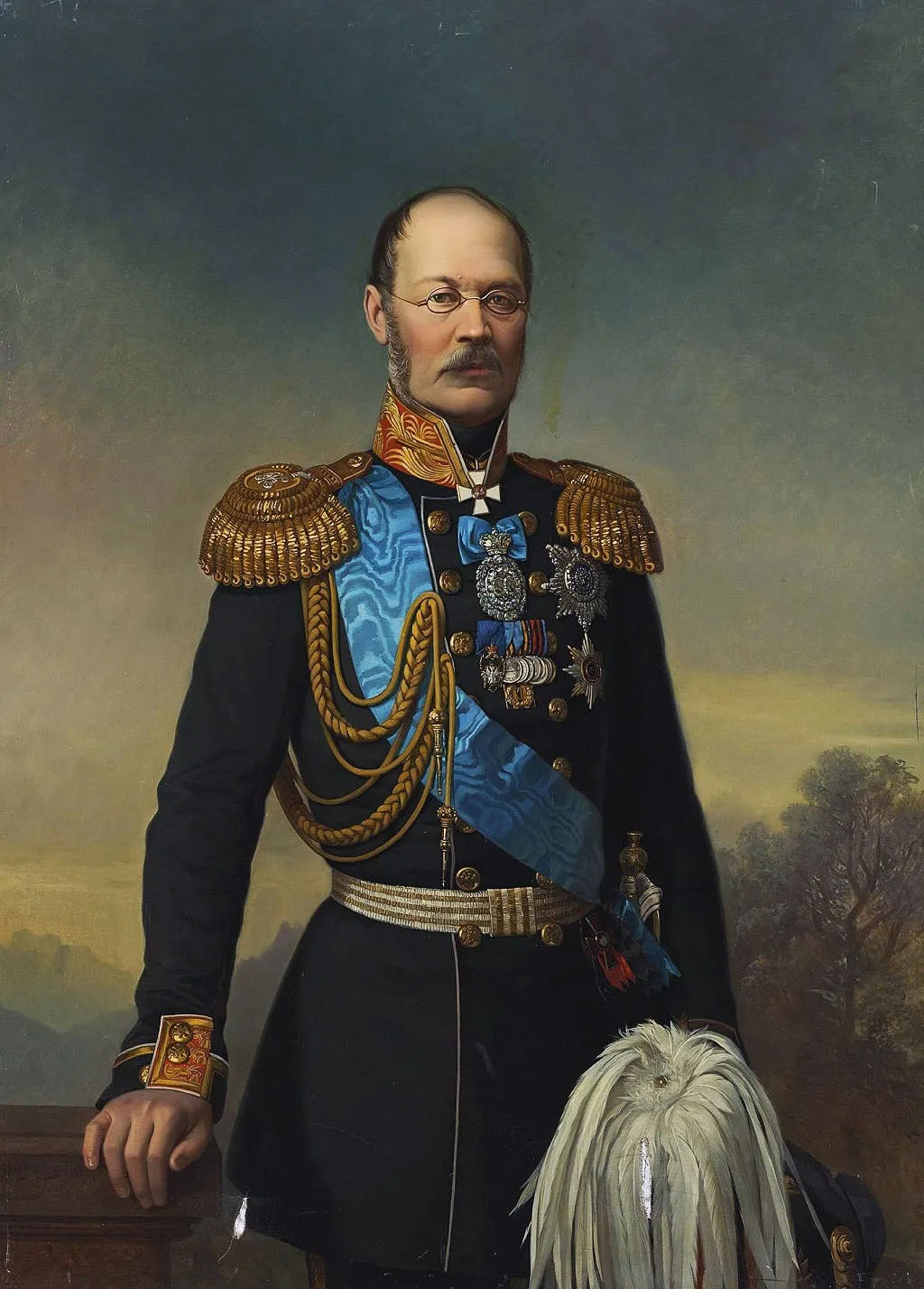 Portrait of Prince M.D. Gorchakov, by Georg von Bothmann, oil, 1871