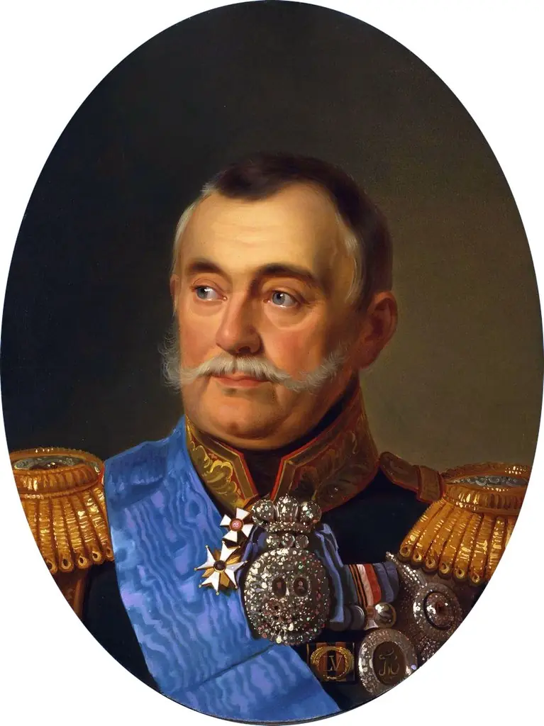 Portrait of the Minister of the Court of Prince Volkonsky, by Georg von Bothmann