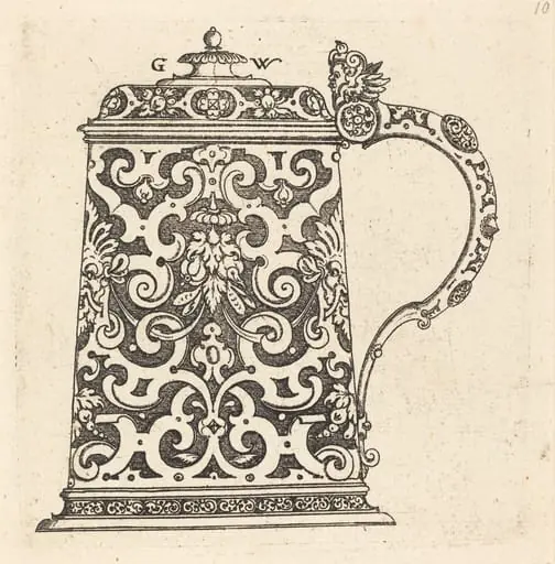 Large jug, the handle formed by a snake, by Georg Wechter I