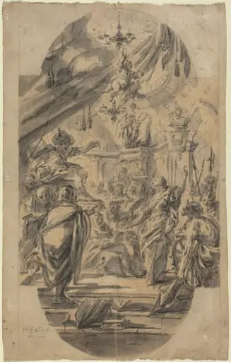 The Disputation of Saint Catherine of Alexandria, by Georg Wilhelm Neunhertz