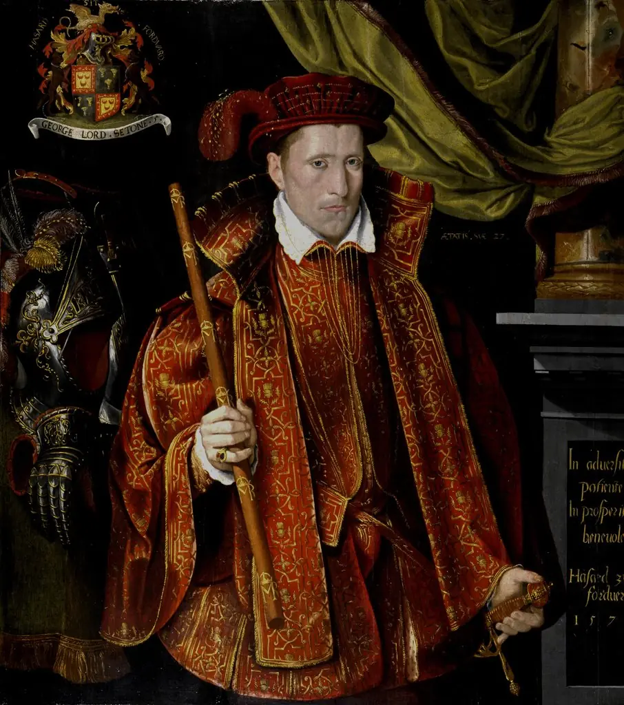 George, 5th Lord Seton (about 1531 - 1585), aged 27