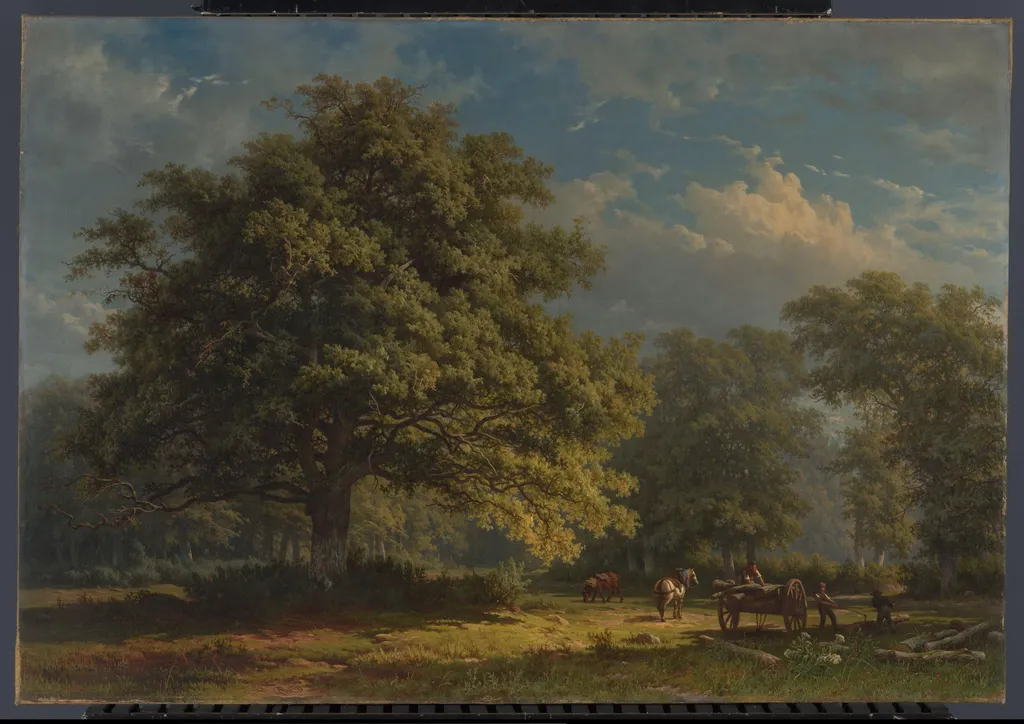 Gezicht in het Bentheimse bos, by George Andries Roth, unspecified, 1870