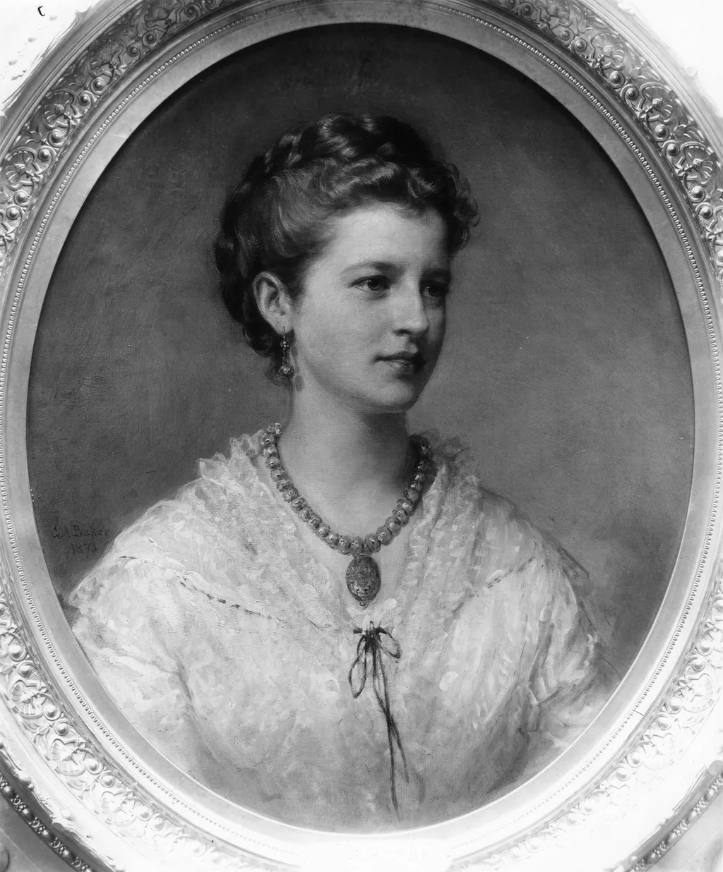 Portrait of a Lady (the Artist's Daughter), by George Augustus Baker, oil