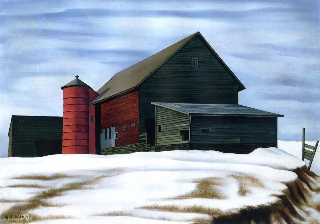 The Ricks Barn, Woodstock, by George Ault