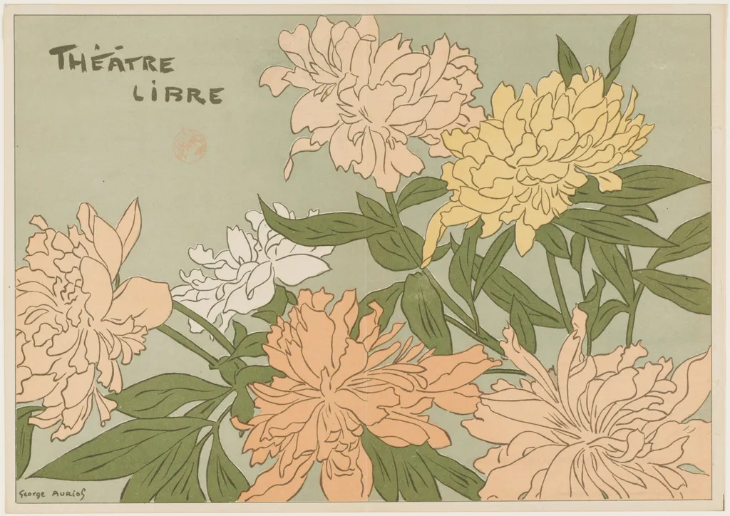 "Myrane" et "Les Chapons" (Program for Théâtre Libre), by George Auriol, 1889