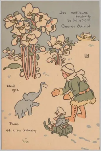 Noël (Holiday Card), by George Auriol
