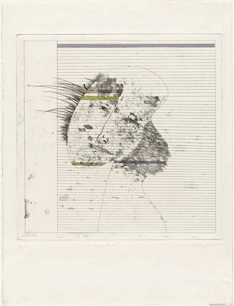 Untitled, by George Baldessin, ink, 1967