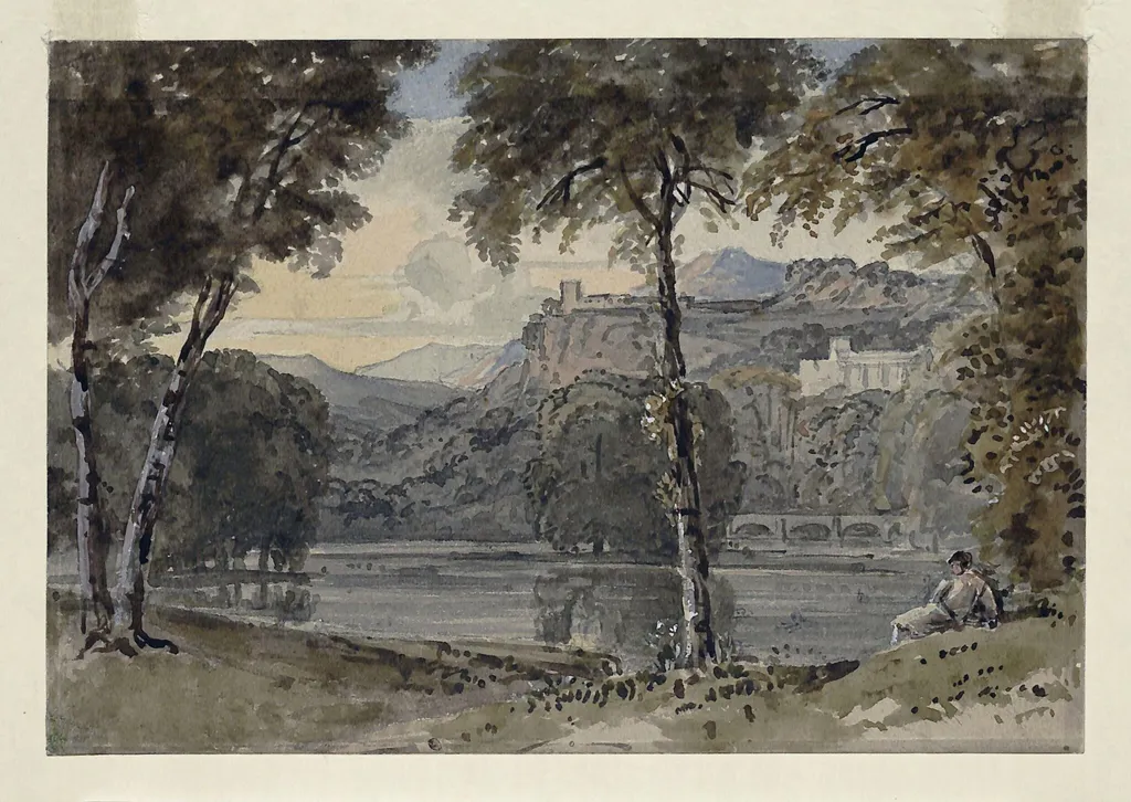 A classical composition, by George Barret, Sr., watercolor, 1767