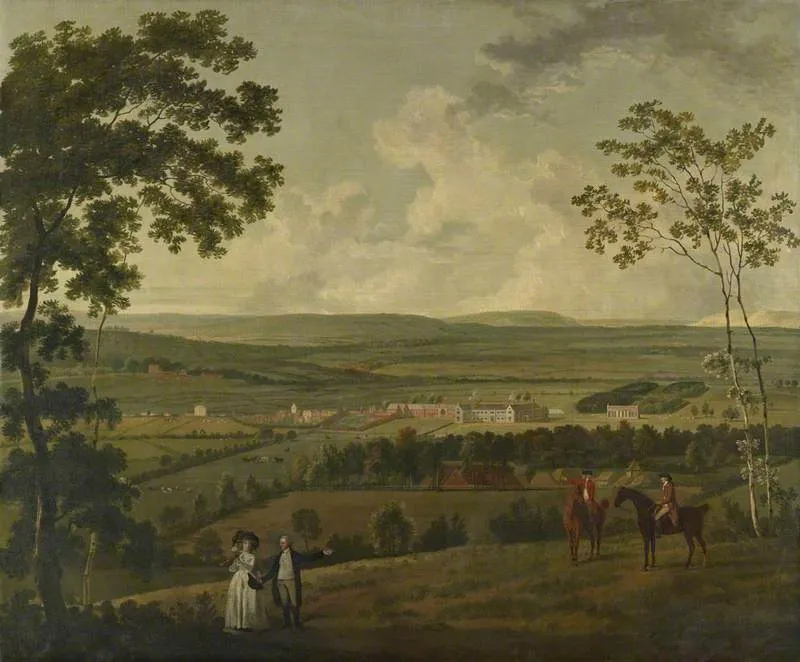 A prospect of Southwick Park with the Norton family in the Foreground, by George Barret, Sr., oil, 1772