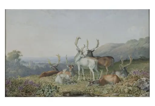 Deer in a Landscape, by George Barret, Sr.