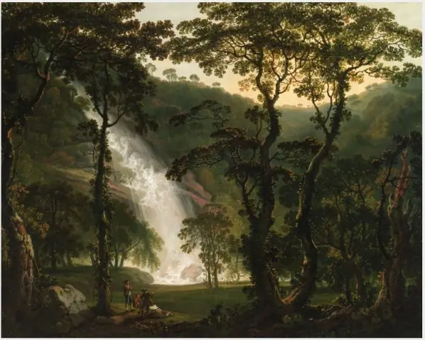 View of Powerscourt Waterfall, by George Barret, Sr.