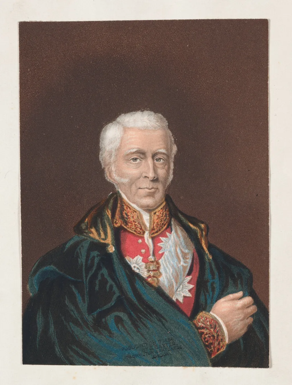 Arthur Wellesley, Duke of Wellington, by George Baxter, 1854