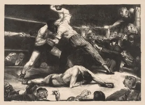 A Knockout, by George Bellows