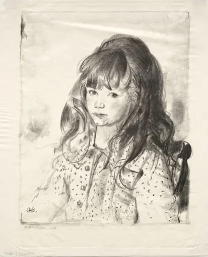 Anne in a Spotted Dress, by George Bellows