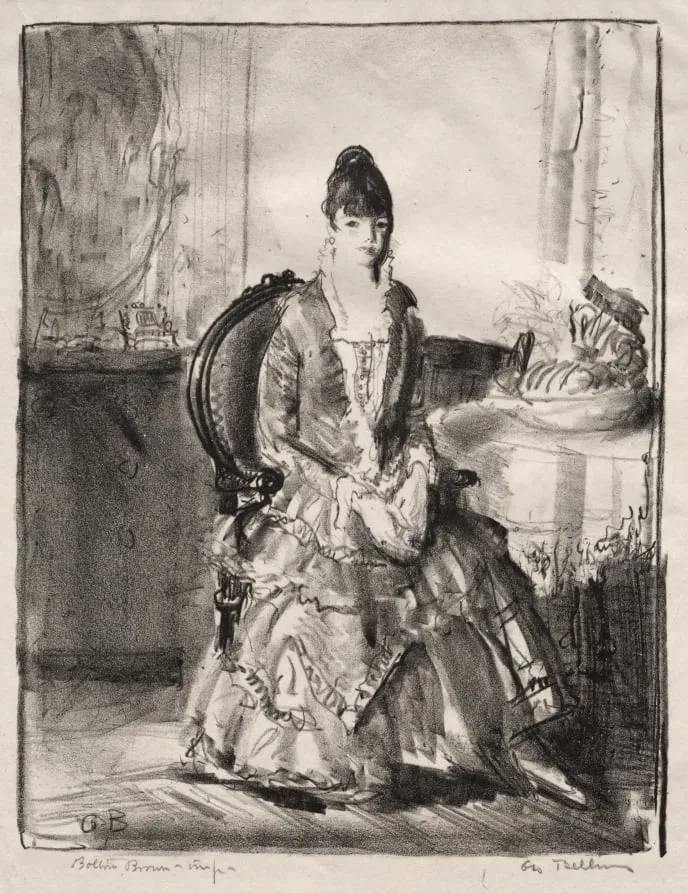 Arrangement, Emma in a Room, by George Bellows, 1921