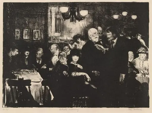 Artist's Evening, by George Bellows