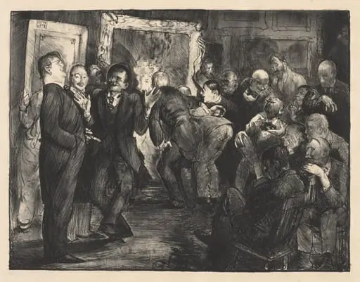Artists Judging Works of Art, by George Bellows