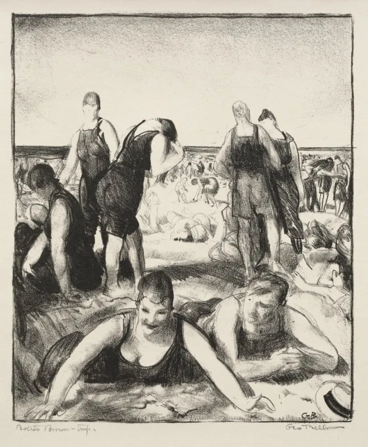 Bathing Beach, by George Bellows, 1921