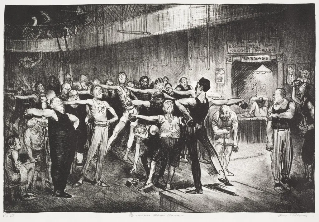 Business Men's Class, by George Bellows, 1916
